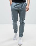 Asos Slim Chinos In Teal - Blue