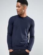 Sisley Sweater In Cotton - Navy