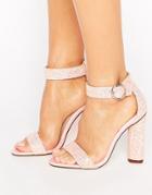 Truffle Collection 2 Part Heel Sandal - Pink