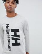 Helly Hansen Heritage Long Sleeve Top In Gray - Gray