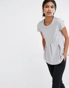Y.a.s Unia Short Sleeve Blouse - Gray