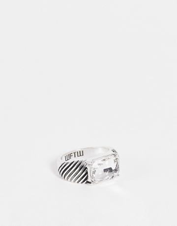Wftw Palacio Stone Signet Ring In Silver