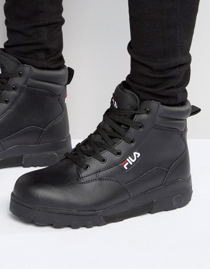 Fila Grunge Mid Laceup Boots - Black