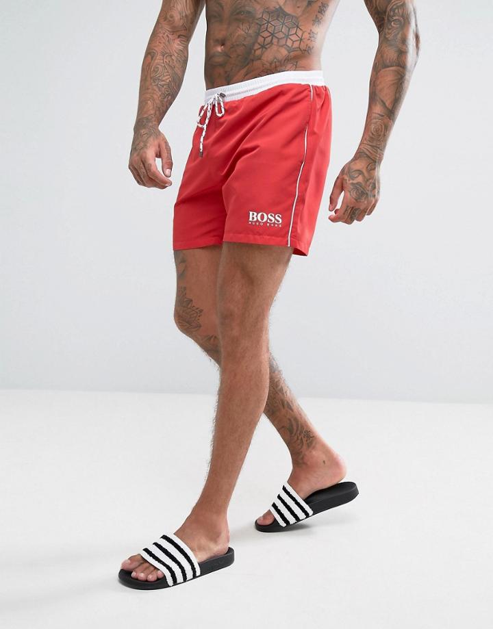 Boss By Hugo Boss Star Fish Swim Shorts Exclusive - Red
