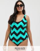 Junarose Zigzag Swimsuit - Multi