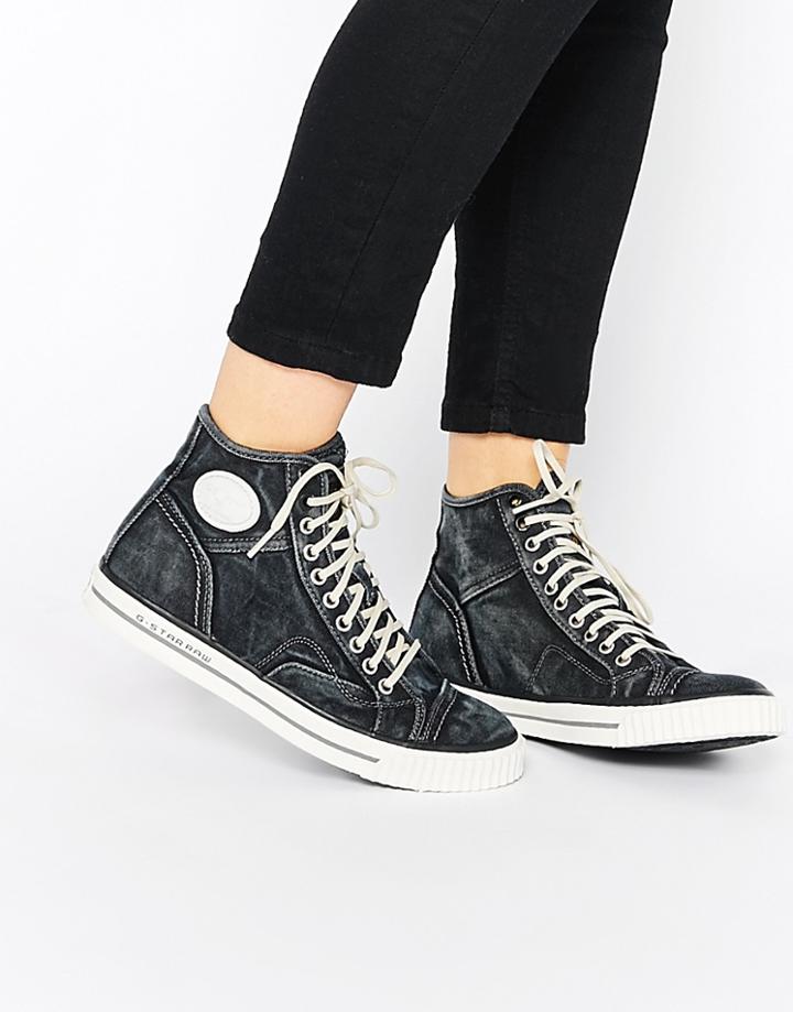 G-star Campus Raw High Top Sneakers - Denim