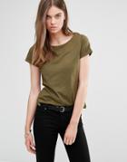 J.d.y Wide Neck T-shirt - Green