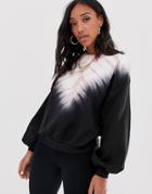 Asos Design Sweatshirt With Tie Dye - Multi