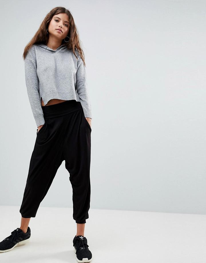 Asos Design Ultimate Jersey Harem Pants-black