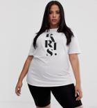 Pink Clove Relaxed T-shirt With Paris Print-white