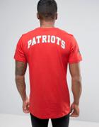 New Era T-shirt With Patriots Back Print - Red