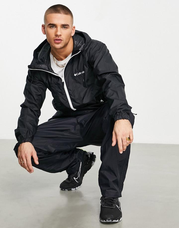 Columbia Flash Challenger Anorak Jacket In Black