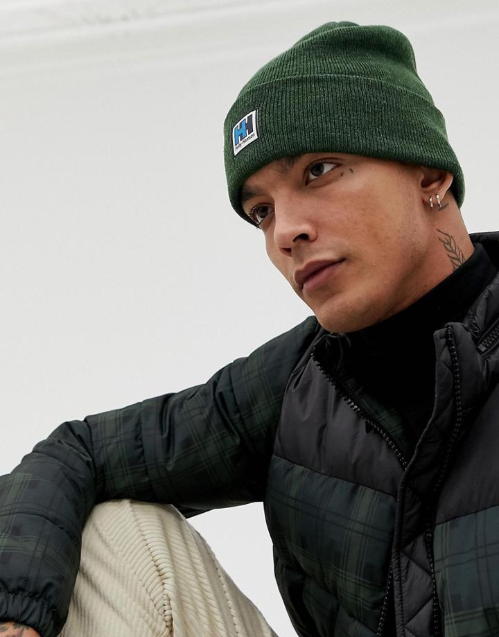 Helly Hansen Knitted Beanie In Green - Green
