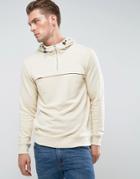 Only & Sons Overhead Sweatshirt With Half Zip Opening - Cream