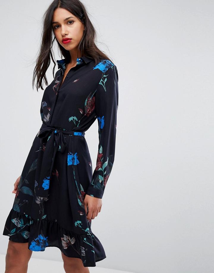 Selected Floral Printed Dress - Multi