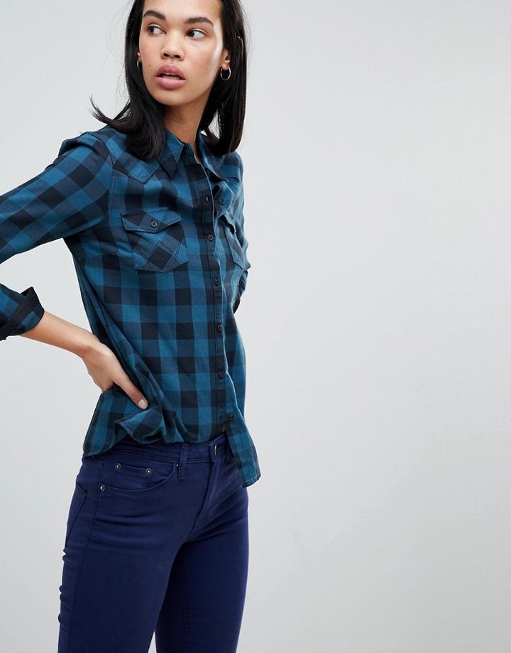 Wrangler Western Check Shirt - Green