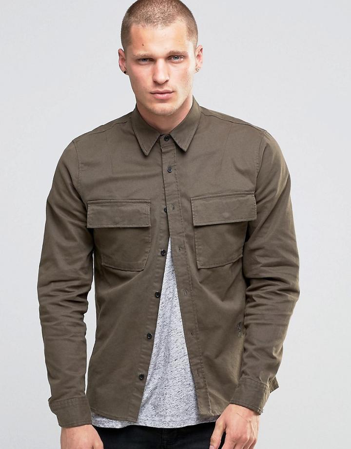 Religion Military Shirt - Green