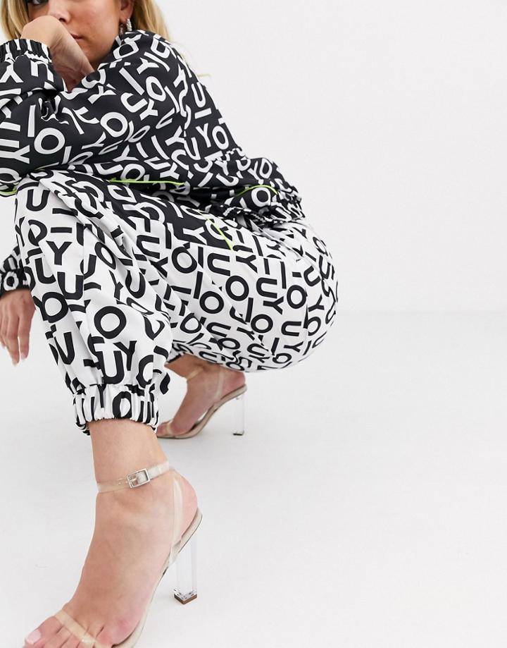Asos Design Tracksuit Jogger With You Print Two-piece-multi