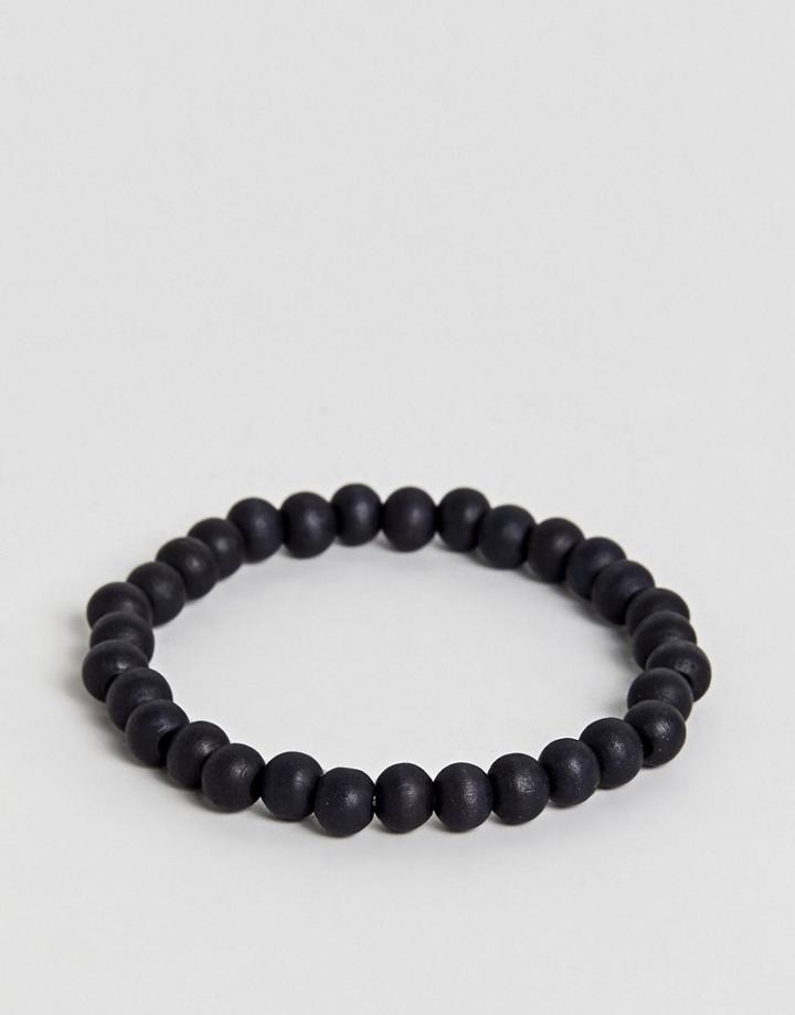 Jack & Jones Beaded Bracelet - Black