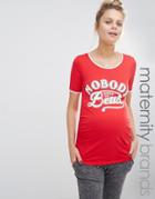 Bluebelle Maternity Nobody Does It Better Retro Tee - Red