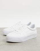 Asos Design Dekko Lace Up Sneakers In White