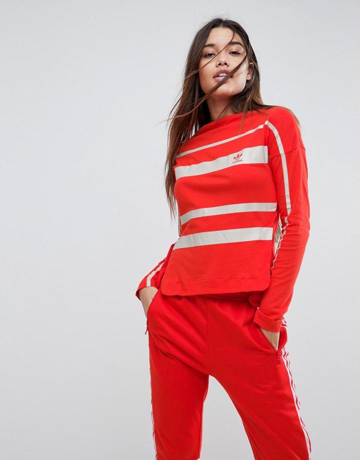 Adidas Originals Long Sleeve T-shirt - Red