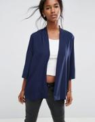 Asos Soft Chuck On Blazer - Navy