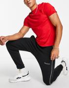 Reebok Training Essentials Piping Sweatpants In Black