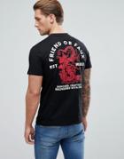 Friend Or Faux Tong Thai Back Print T-shirt - Black