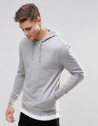 Asos Hoodie In Gray - Dim Gray