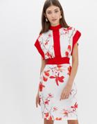 Closet Floral Kimono Dress-multi