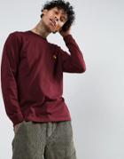 Carhartt Wip Long Sleeve Chase Regular Fit T-shirt - Red