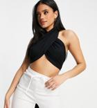 Asyou Multiway Halter Top In Black