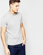 Tommy Hilfiger Polo In Slim Fit Gray - Gray