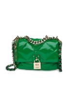 Steve Madden Terra Quilted Cross-body Bag With Chain In Green