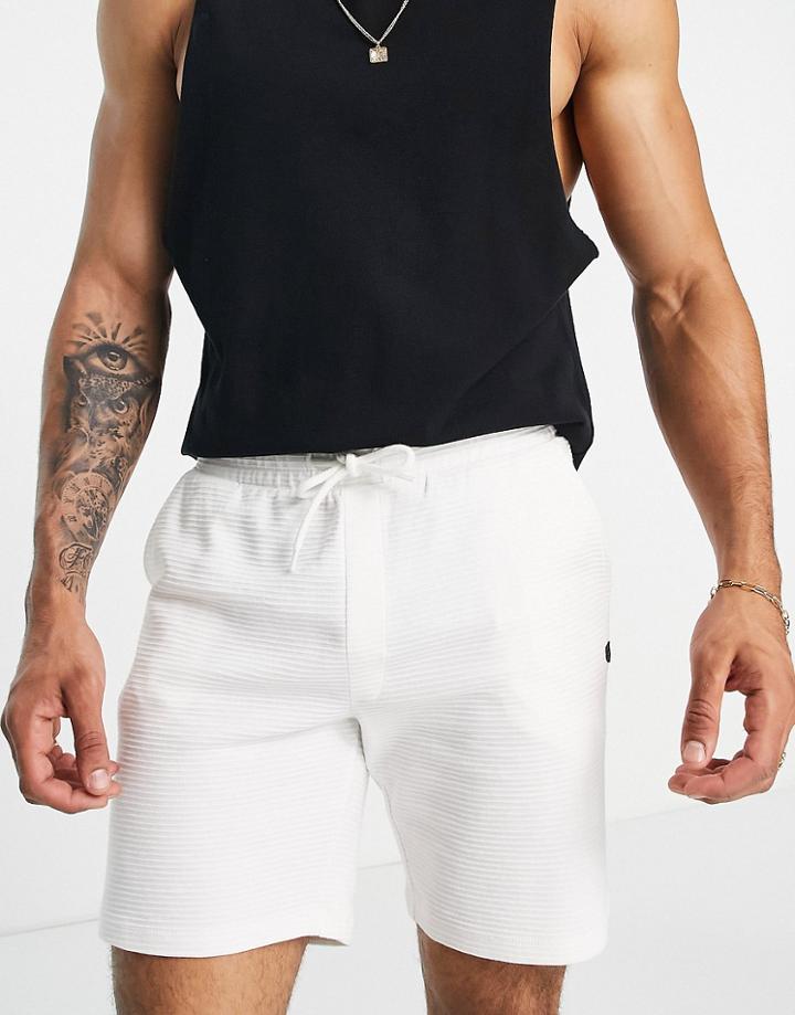 Jack & Jones Essentials Jersey Shorts In White - Part Of Set