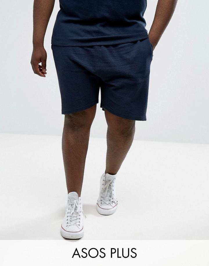 Lambretta Plus Heavy Pique Short - Navy