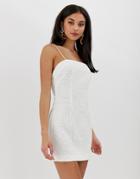 Finders Keepers Kobie Broderie Mini Dress-white