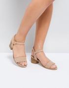 Miss Kg Rosie Heeled Sandals - Beige