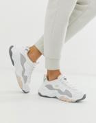 Skechers D'lite Chunky Sneakers 3.0 In White - Gray