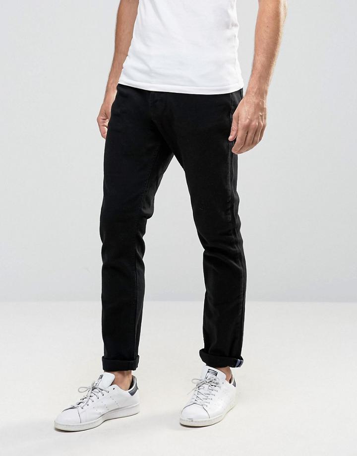 Bethnals Joey Slim Fit Jeans In Black - Black