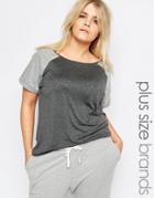 Pink Clove Lounge Relaxed Jersey Tee - Gray