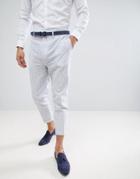 Gianni Feraud Linen Cropped Pants - Navy
