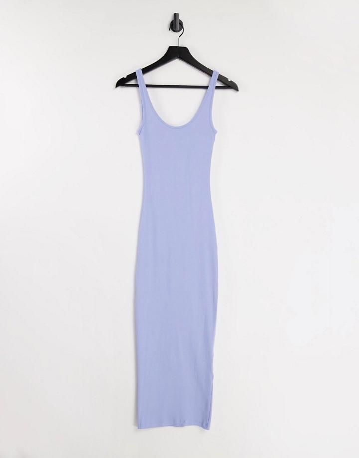 Envii Ally Cami Midi Jersey Dress In Pale Blue-green
