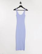Envii Ally Cami Midi Jersey Dress In Pale Blue-green
