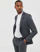Avail London Slim Fit Single Breasted Suit Jacket In Gray