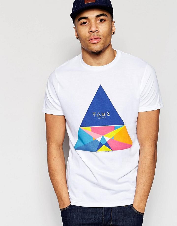 Friend Or Faux T-shirt Graphic Triangle - White