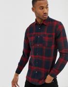 Only & Sons Check Shirt-purple