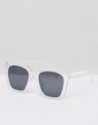 7x Chunky Clear Sunglasses - Clear