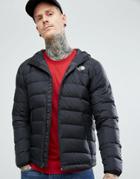 The North Face La Paz Down Hooded Jacket In Black - Black